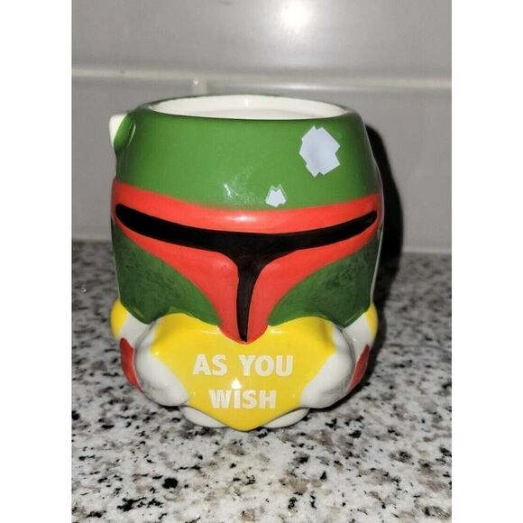 Star Wars Boba Fett 15oz Coffee Mug Heart As You Wish VALENTINES Cup NEW 2022 - Picture 1 of 6